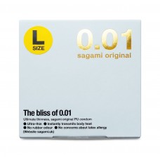 Prezerwatywy poliuretanowe Sagami Original 0.01 L-Size (duży rozmiar) 1 szt.