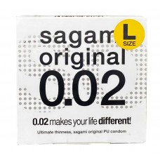 Polyurethane condoms Sagami Original 0.02 L-Size 1 pcs (Best before 12.2026)