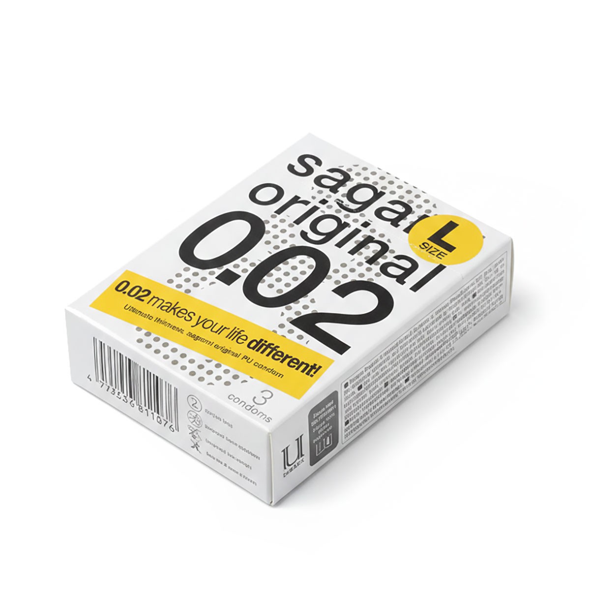 Prezerwatywy poliuretanowe Sagami Original 0.02 L-Size (duże) 3 szt.