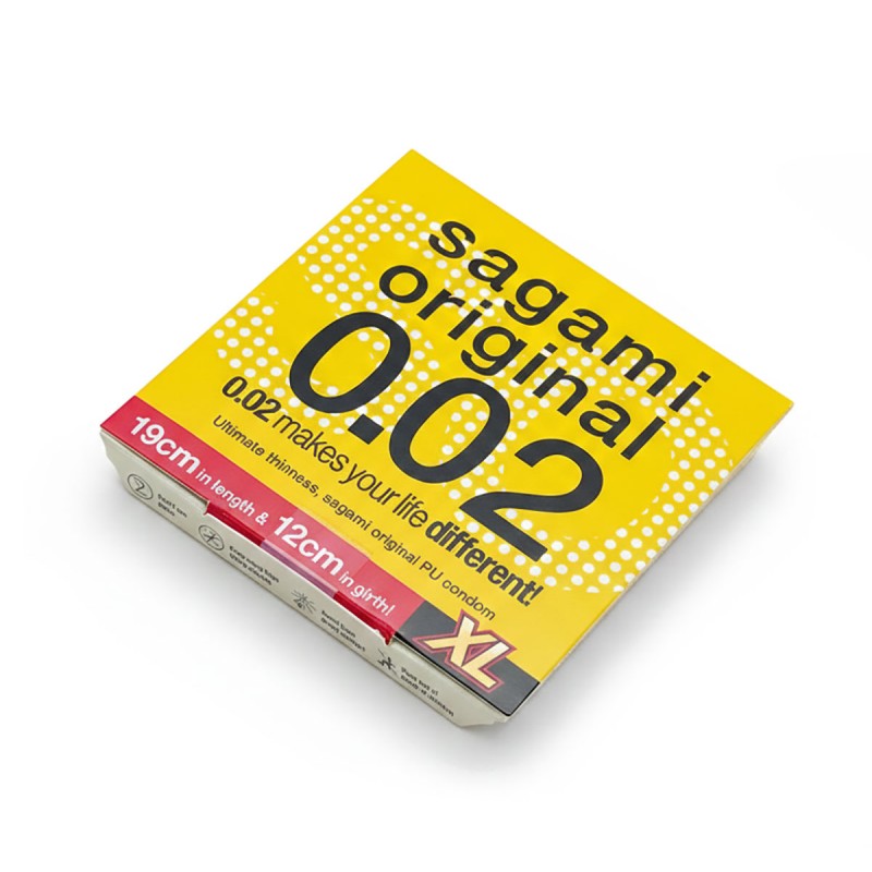 Prezerwatywy poliuretanowe Sagami Original 0.02 XL-Size (powiększone) 1 szt.