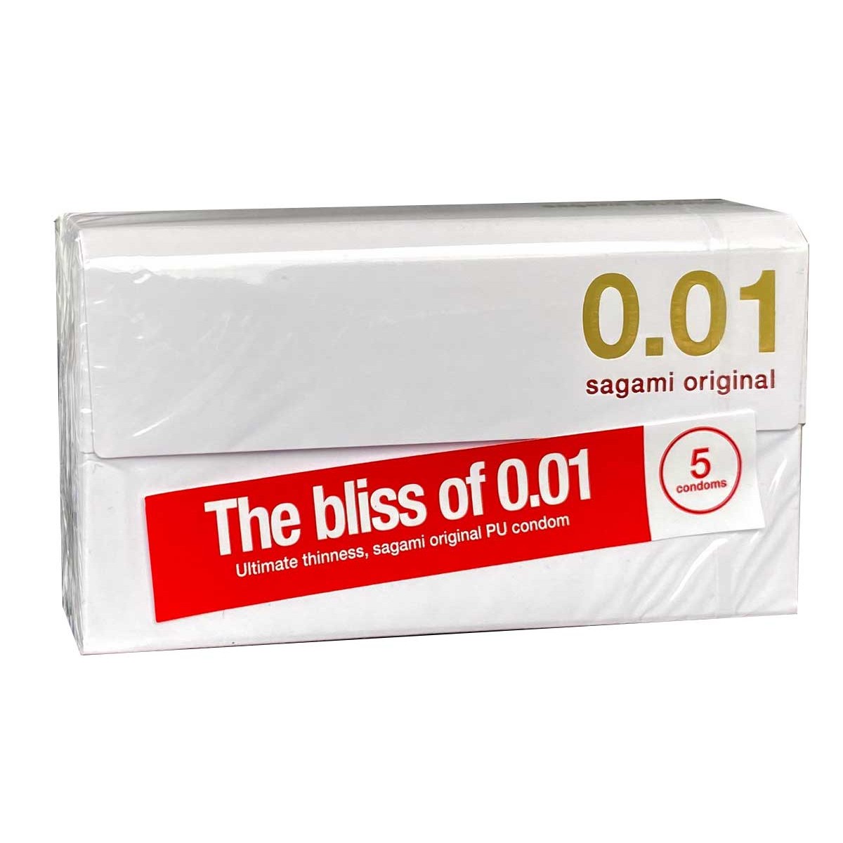 Sagami Original 0,01 – prezerwatywy poliuretanowe, 5 szt.