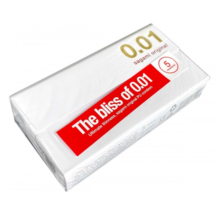 Polyurethane condoms SAGAMI Original 0,01 (5 pcs) - buy online with delivery in Poland⭐️prezerwatywy4u.pl