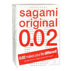 Polyurethane condoms SAGAMI Original 0.02 (3pcs)