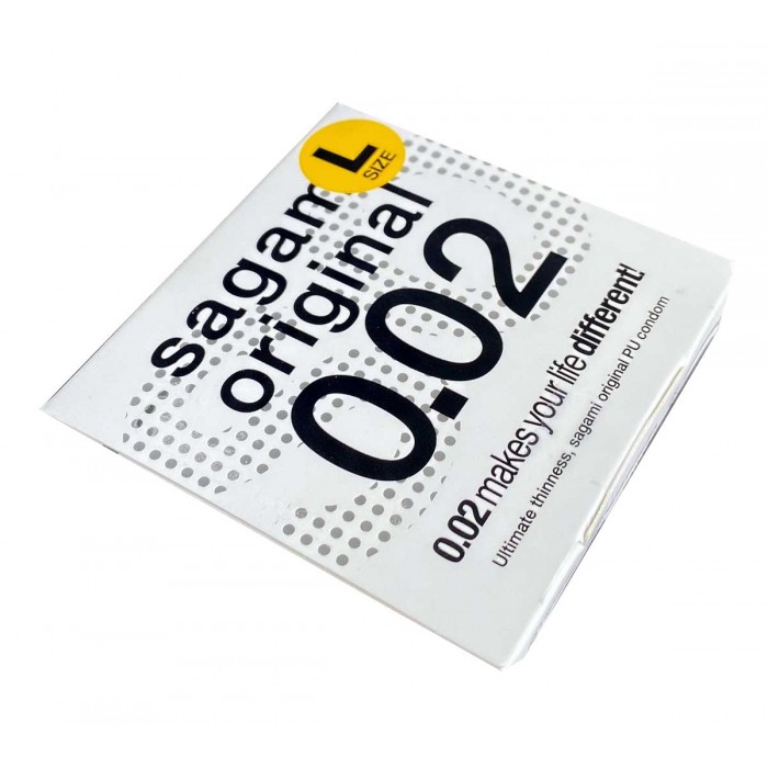 Polyurethane condoms SAGAMI Original 0.02 L-Size (1pcs) - buy online with delivery in Poland⭐️prezerwatywy4u.pl