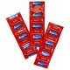 Sensitex Fresa condoms, red in color with a strawberry scent, 144 pieces.