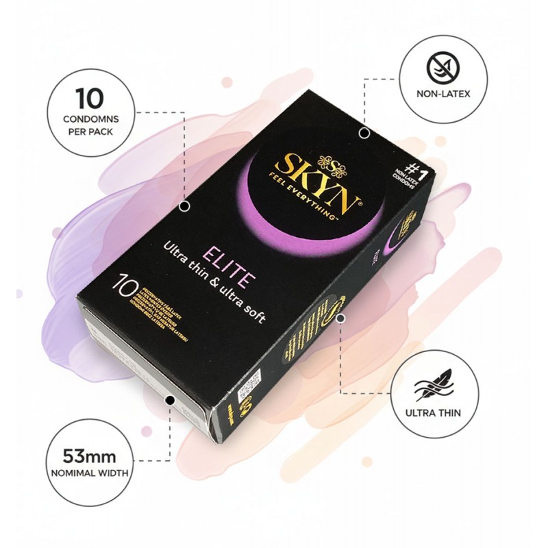 Презервативы SKYN Elite супертонкие безлатексные 10шт