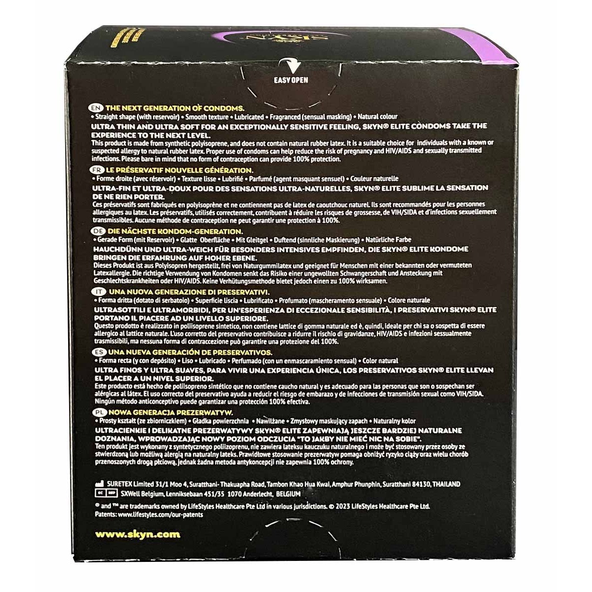 Prezerwatywy SKYN Elite 36 szt. Super Cienkie