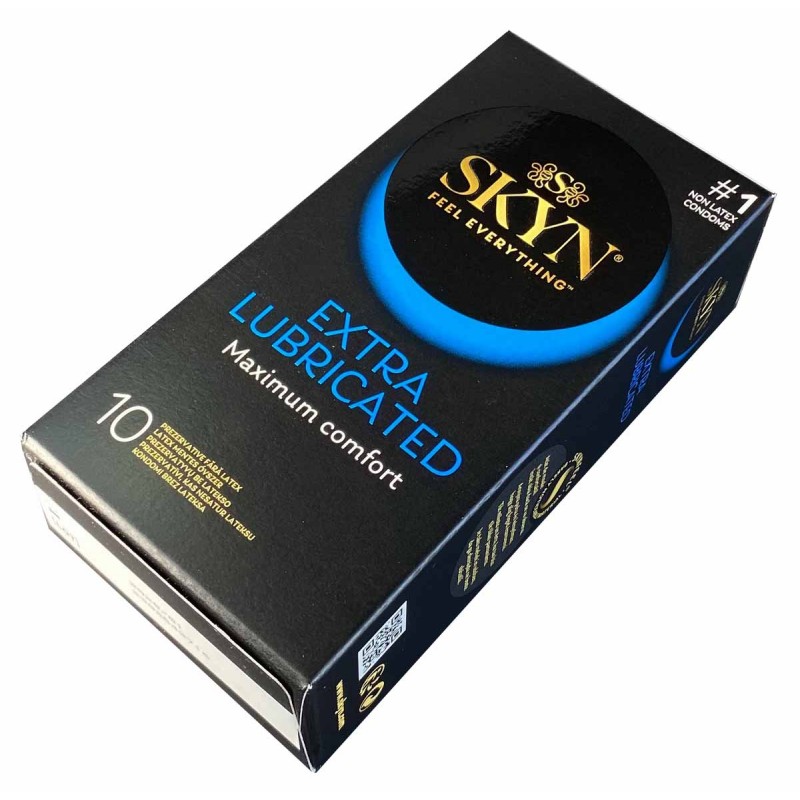 Презервативи SKYN Extra Lube суперзволожені безлатексні 30шт (3 уп. по 10шт)