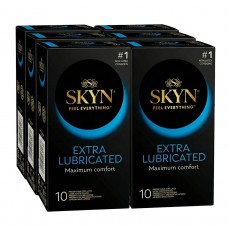 Prezerwatywy SKYN Extra Lube super nawilżane bezlateksowe 60 szt. (6 op. po 10 szt.)