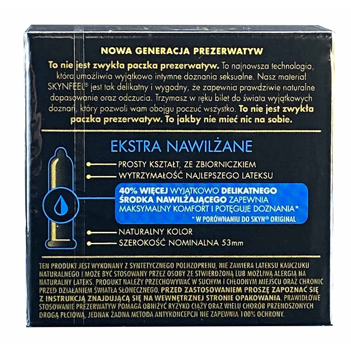 Prezerwatywy SKYN Extra Lubricated 3 szt.
