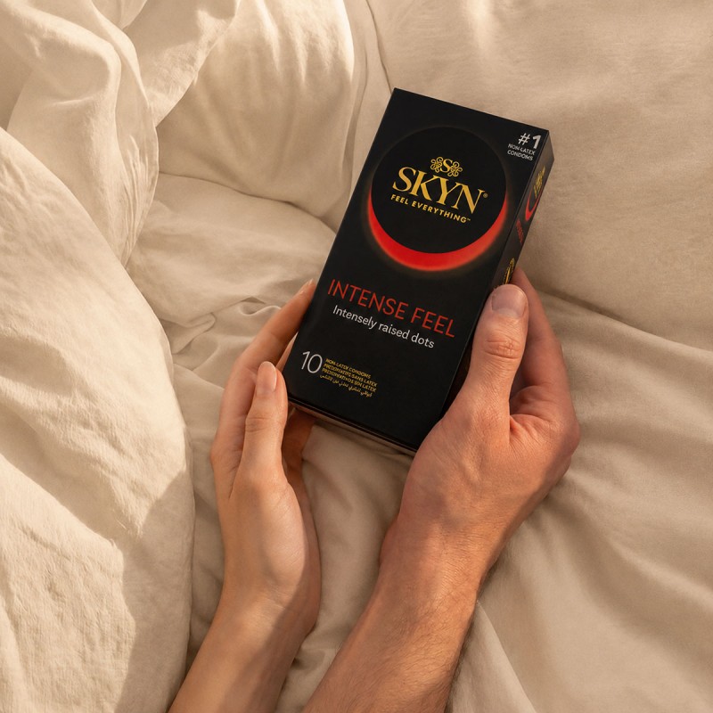 Презервативи SKYN Intense Feel з крапками безлатексні 10шт