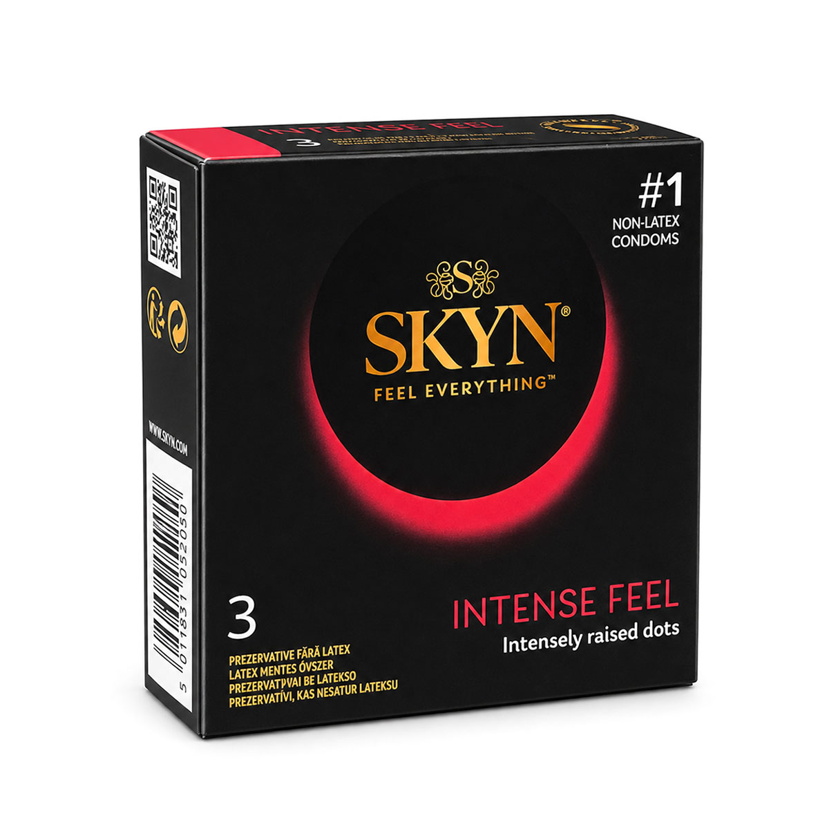 Prezerwatywy SKYN Intense Feel z wypustkami bezlateksowe 3 szt.