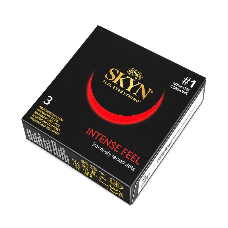 Презервативи SKYN Intense Feel з крапками безлатексні 3шт