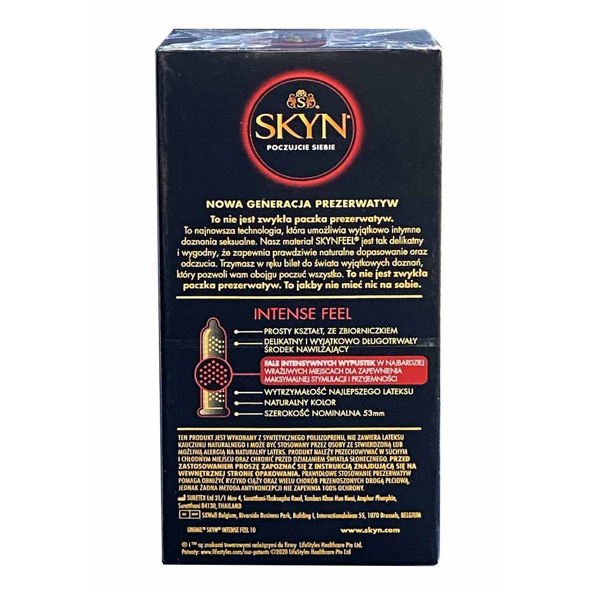 Kondome SKYN Intense Feel gepunktet 60 Stück (6 Packungen mit je 10 Stück)