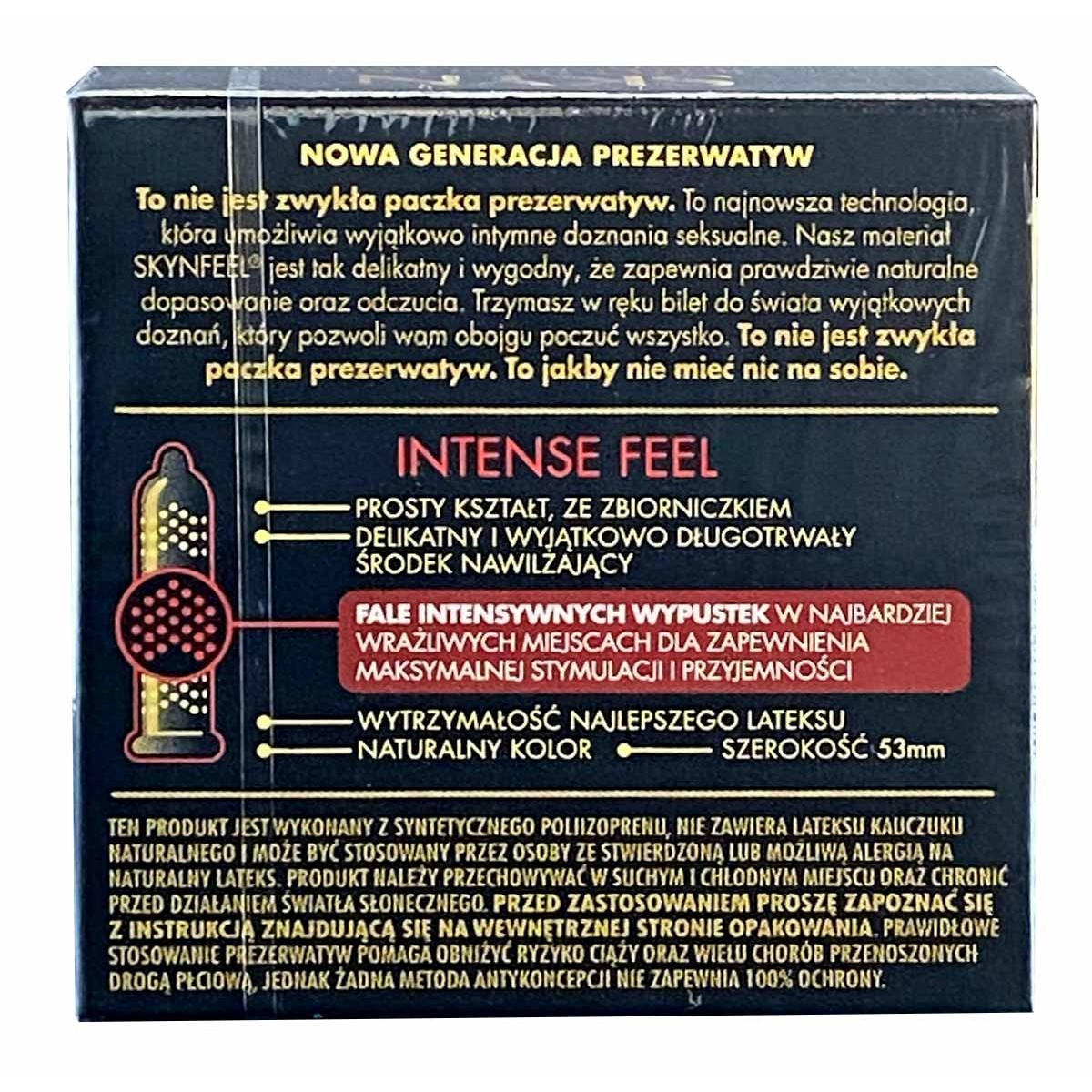 Презервативы SKYN Intense Feel точечные безлатексные 15шт (5 пачек по 3шт)