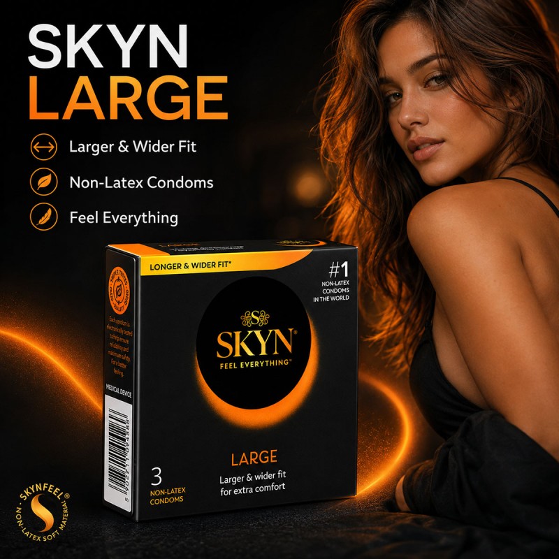 Prezerwatywy SKYN Large duże bezlateksowe 15 szt. (5 op. po 3 szt.)