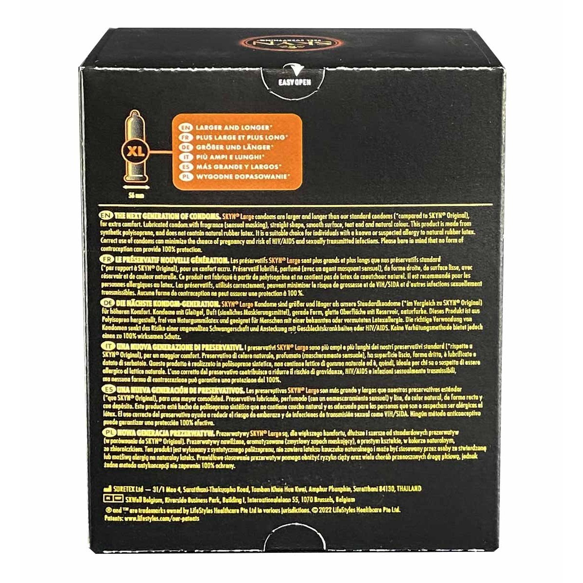 Condoms SKYN Large (King size) 36pcs latex-free