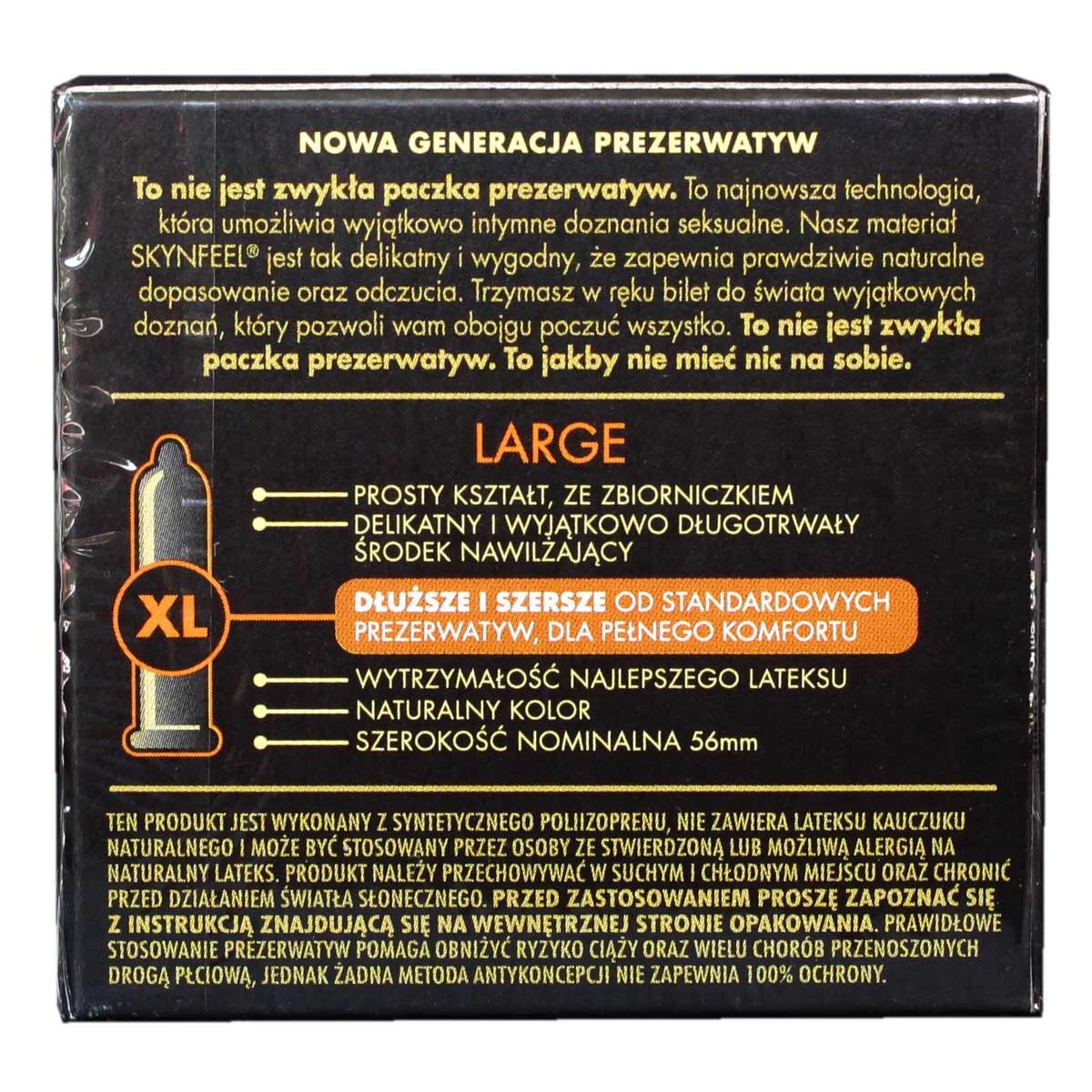 Prezerwatywy SKYN LARGE 15 szt. (5 opakowań po 3 szt.)