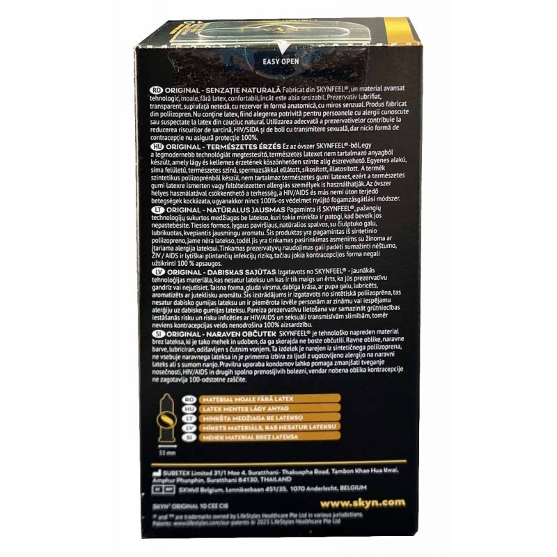 Презервативи SKYN Original безлатексні 10шт