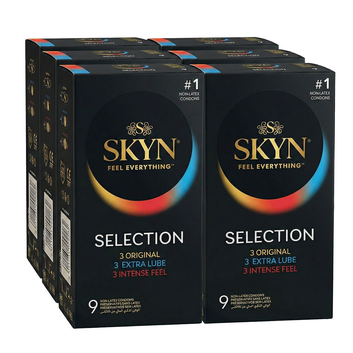 Kondome SKYN SELECTION 54 Stk. (6 Pkg. à 9 Stk.)