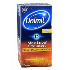 Prezerwatywy UNIMIL MAX LOVE TIME CONTROL 12 szt.