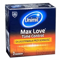 Prezerwatywy UNIMIL MAX LOVE TIME CONTROL 3 szt.