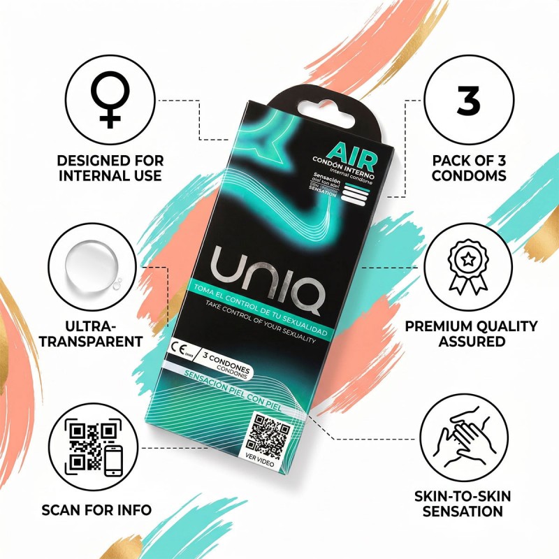 Жіночі презервативи UNIQ Air Female 3шт