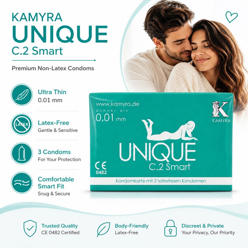 UNIQUE C.2 Smart Non-Latex Condoms 3 pcs