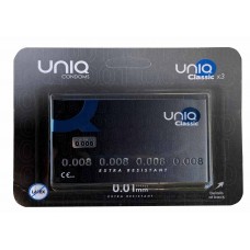 Prezerwatywy bezlateksowe UNIQ Classic 0.008 3 szt.