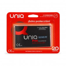 UNIQ FREE Secure Fit Non-Latex Condoms 3 pcs