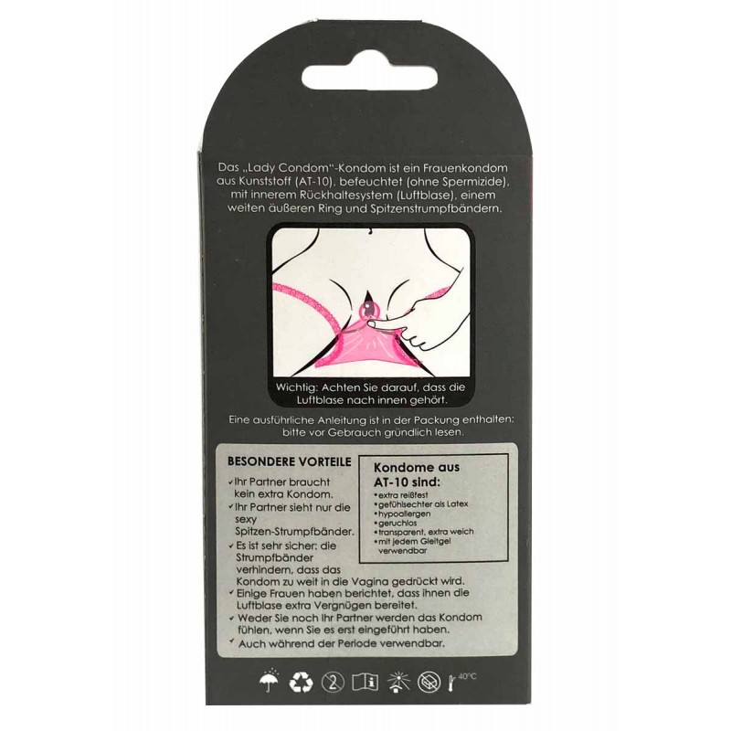 UNIQ Lady Condom Non-Latex Female Condoms 3 pcs