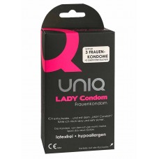UNIQ Lady Condom Non-Latex Female Condoms 3 pcs