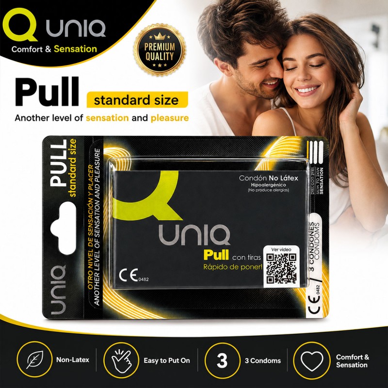 UNIQ PULL Non-Latex Condoms 3 pcs